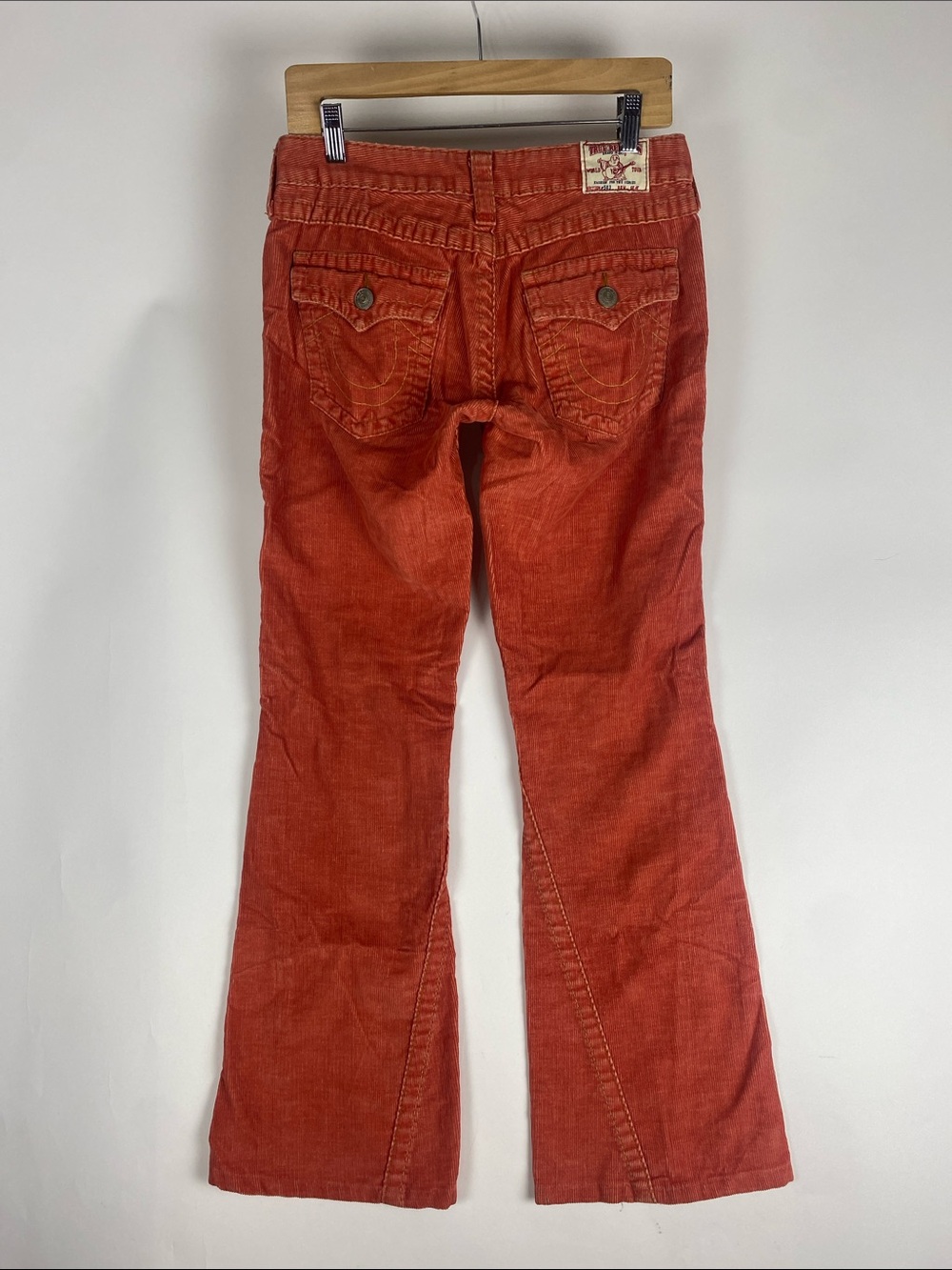 True Religion 503  boot cut Corduroy Pants women’s Size 28 low rise